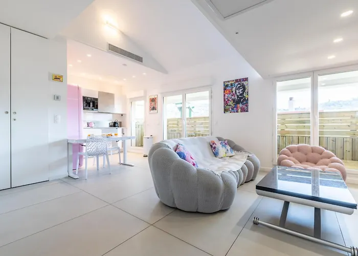 Apartament Lb Vacation I Elegant With Terrace & Mezzanine In The Heart Of Cannes